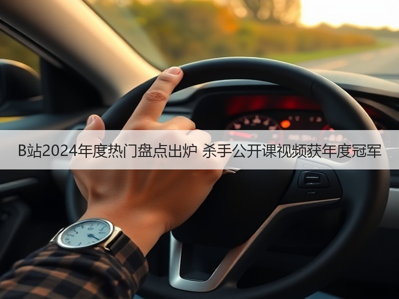 B站2024年度热门盘点出炉 杀手公开课视频获年度冠军