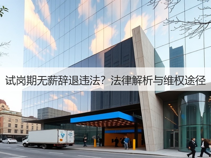 试岗期无薪辞退违法？法律解析与维权途径