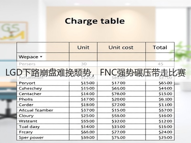 LGD下路崩盘难挽颓势，FNC强势碾压带走比赛