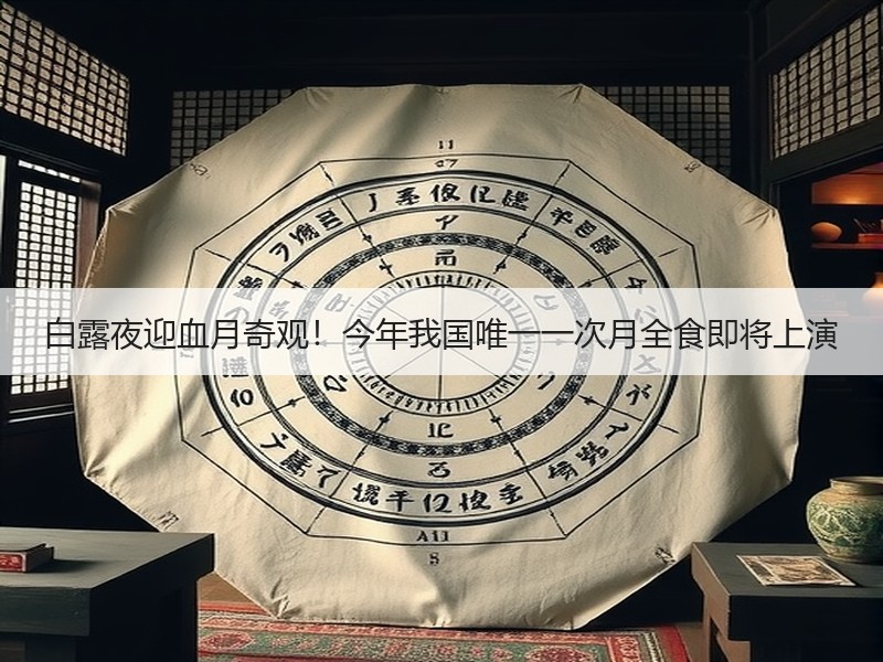 白露夜迎血月奇观！今年我国唯一一次月全食即将上演