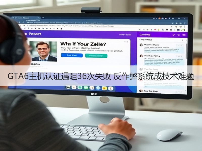 GTA6主机认证遇阻36次失败 反作弊系统成技术难题