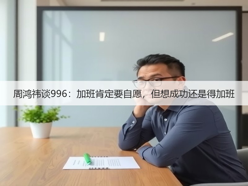周鸿祎谈996：加班肯定要自愿，但想成功还是得加班