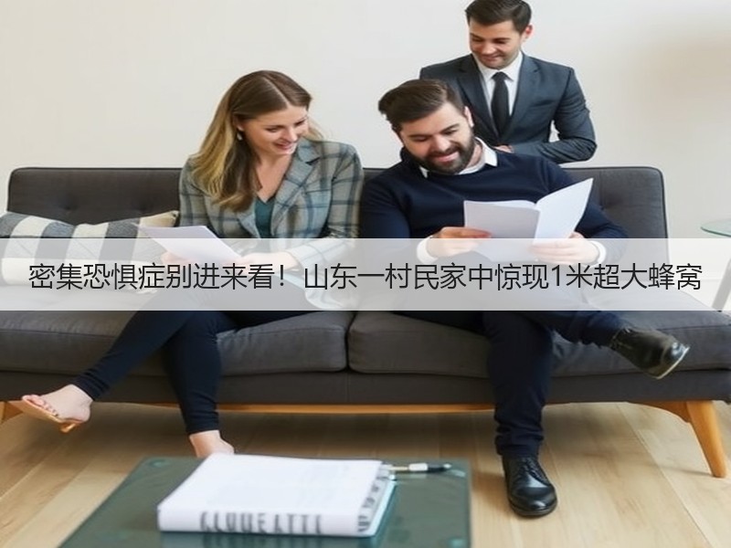 密集恐惧症别进来看！山东一村民家中惊现1米超大蜂窝