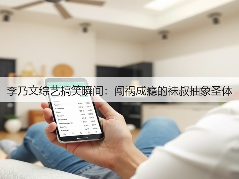 李乃文综艺搞笑瞬间：闯祸成瘾的袜叔抽象圣体