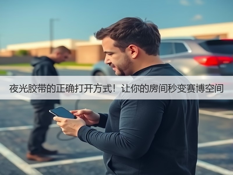夜光胶带的正确打开方式！让你的房间秒变赛博空间