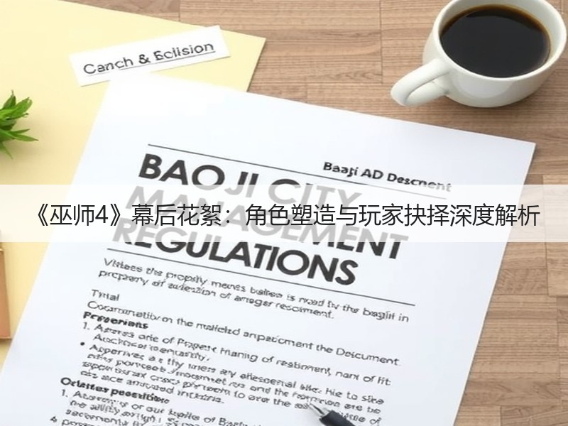 《巫师4》幕后花絮：角色塑造与玩家抉择深度解析