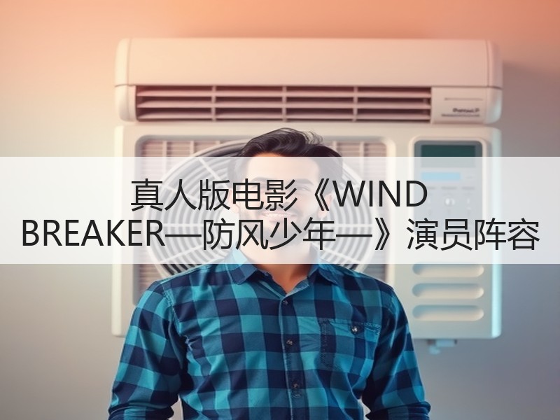 真人版电影《WIND BREAKER—防风少年—》演员阵容