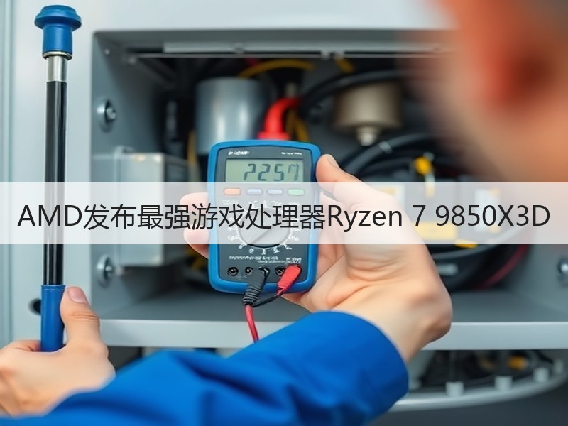 AMD发布最强游戏处理器Ryzen 7 9850X3D