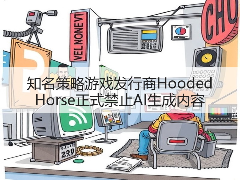 知名策略游戏发行商Hooded Horse正式禁止AI生成内容