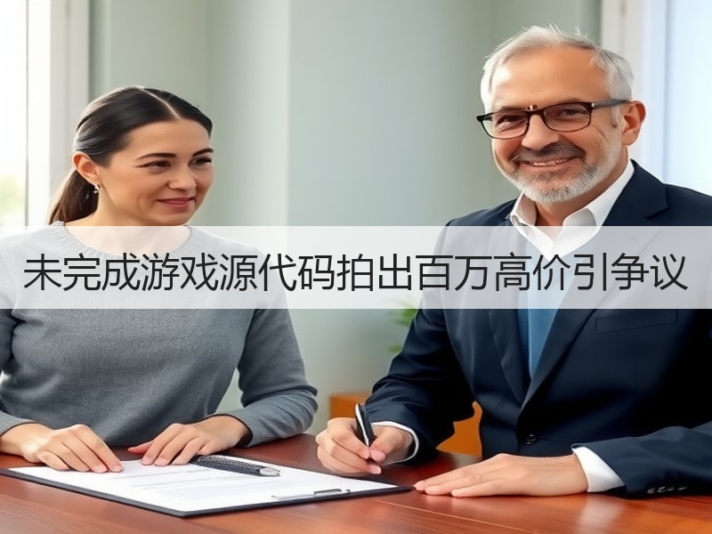 未完成游戏源代码拍出百万高价引争议