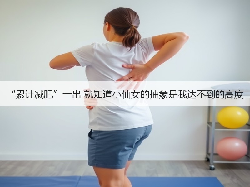 “累计减肥”一出 就知道小仙女的抽象是我达不到的高度