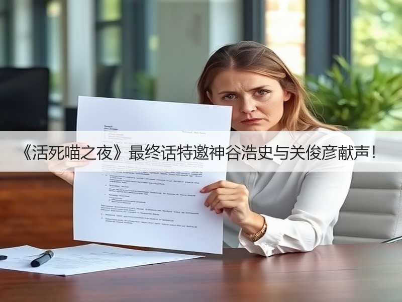 《活死喵之夜》最终话特邀神谷浩史与关俊彦献声！