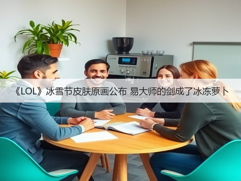 《LOL》冰雪节皮肤原画公布 易大师的剑成了冰冻萝卜