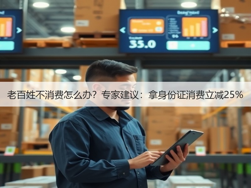 老百姓不消费怎么办？专家建议：拿身份证消费立减25%