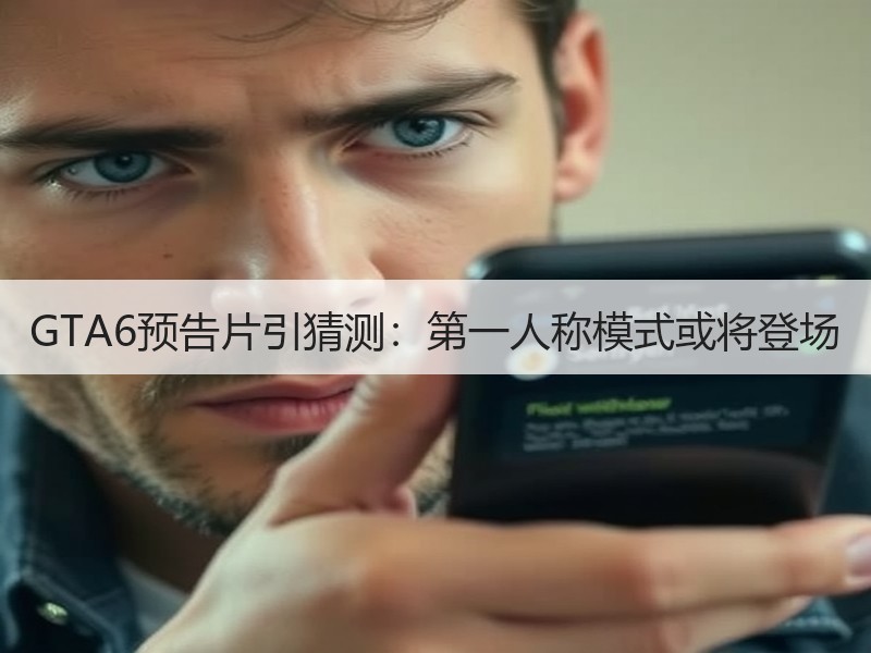 GTA6预告片引猜测：第一人称模式或将登场