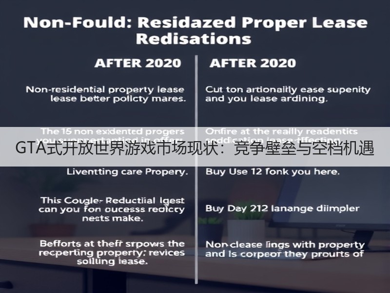 GTA式开放世界游戏市场现状：竞争壁垒与空档机遇