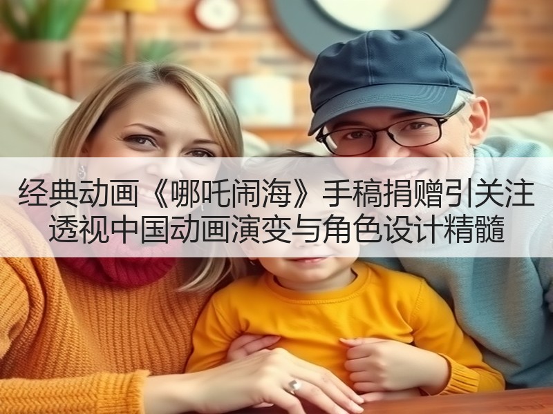 经典动画《哪吒闹海》手稿捐赠引关注 透视中国动画演变与角色设计精髓