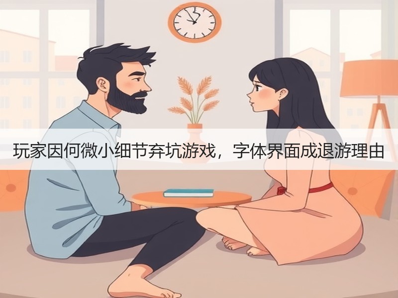 玩家因何微小细节弃坑游戏，字体界面成退游理由