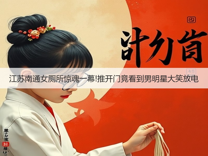 江苏南通女厕所惊魂一幕!推开门竟看到男明星大笑放电