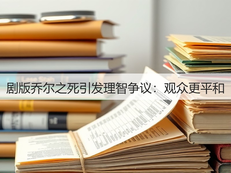 剧版乔尔之死引发理智争议：观众更平和